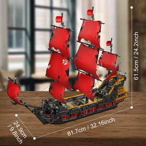 لگو تکنیک کشتی بادبانی دزدان دریایی کارائیب 3139 قطعه MOULD KING 13109_اسباب بازی